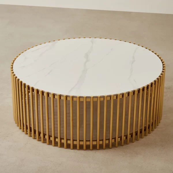 Amaya White Sintered Stone Coffee Table