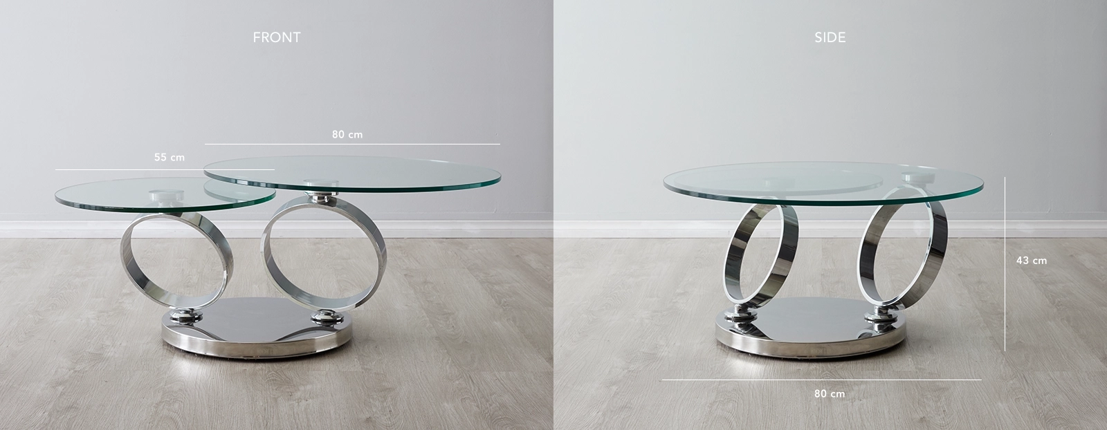 Arena Stainless Steel Coffee Table