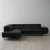 Aster Black Modular Left Chaise Lounge