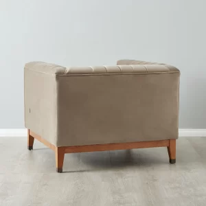 Astoria III Beige Velvet Chair