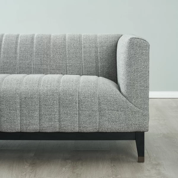 Astoria III Mid Grey Woven Fabric 2-Seater Sofa1