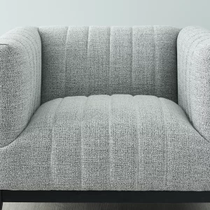 Astoria III Mid Grey Woven Fabric Chair