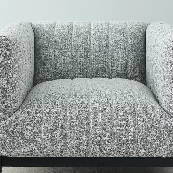 Astoria III Mid Grey Woven Fabric Chair