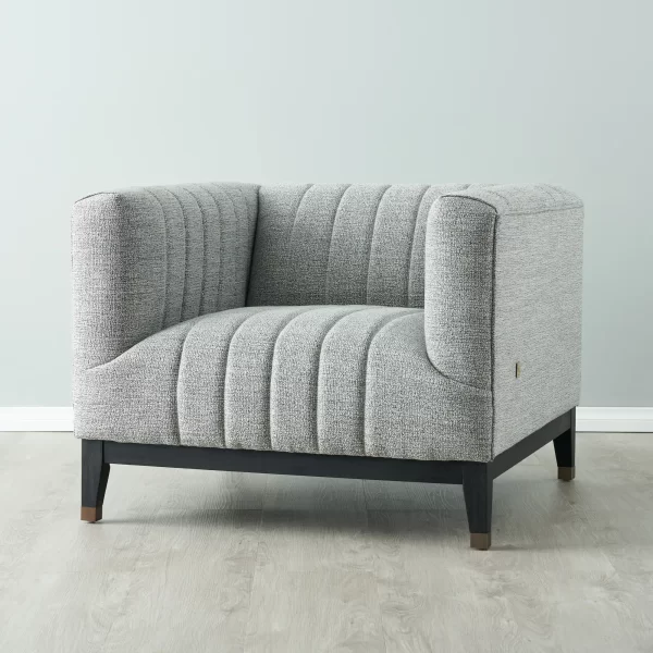 Astoria III Mid Grey Woven Fabric Chair1