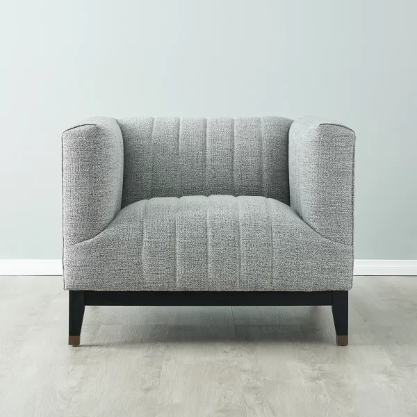 Astoria III Mid Grey Woven Fabric Chair