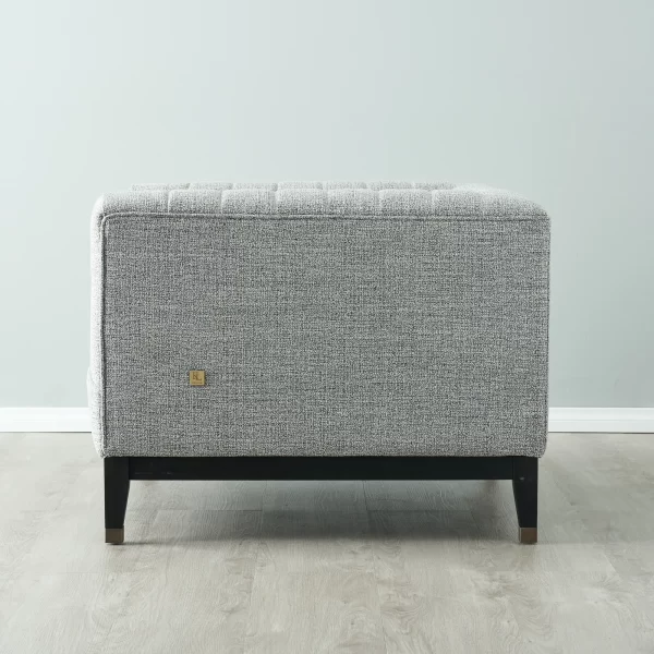 Astoria III Mid Grey Woven Fabric Chair