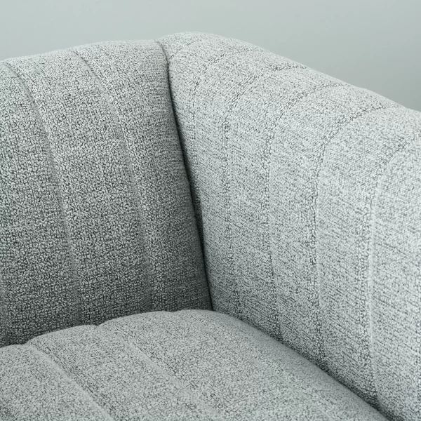 Astoria III Mid Grey Woven Fabric Chair