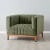 Astoria III Olive Green Velvet Occasional Chair