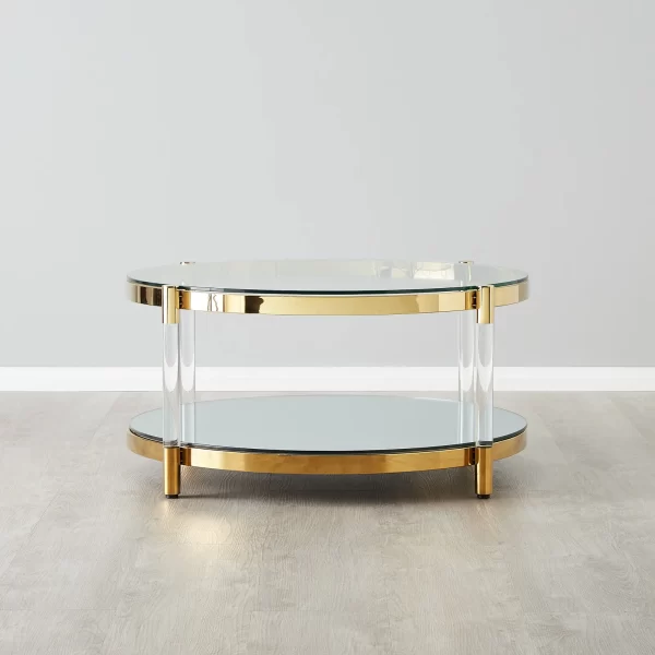 Auryn Gold Stainless Steel Coffee Table