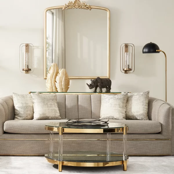 Auryn Gold Stainless Steel Coffee Table