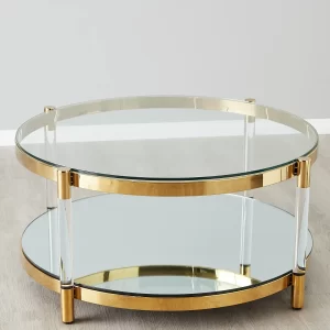 Auryn Gold Stainless Steel Coffee Table