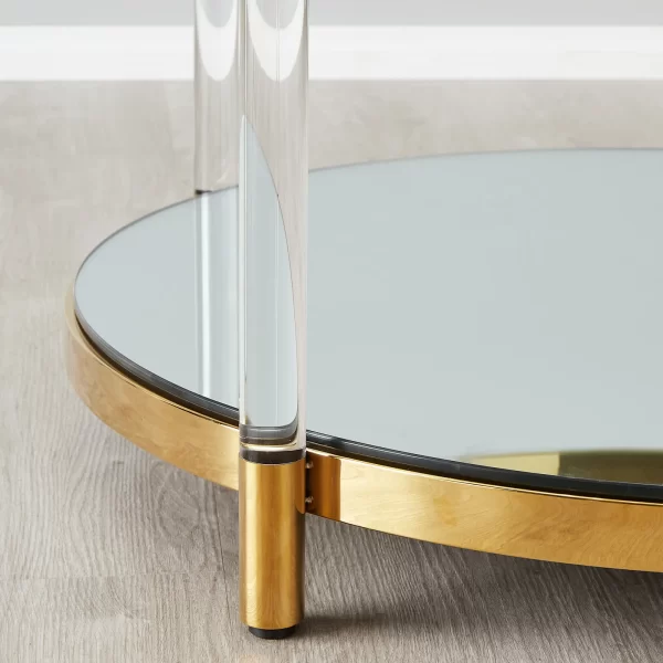 Auryn Gold Stainless Steel Coffee Table