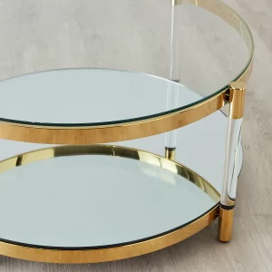 Auryn Gold Stainless Steel Coffee Table