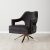 Burton Black Velvet Occasional Chair