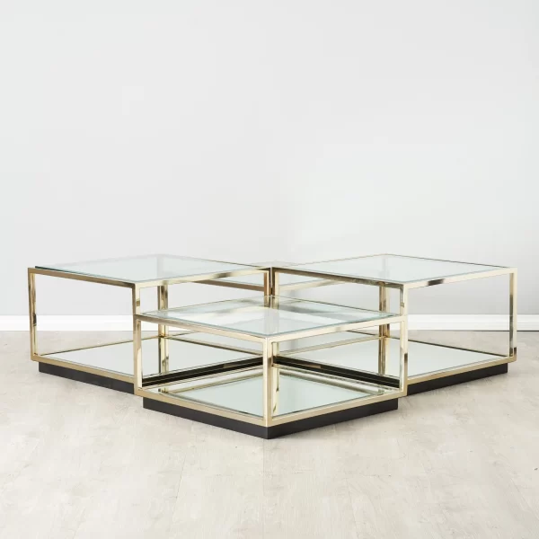 Cameron Champagne Gold Coffee Table