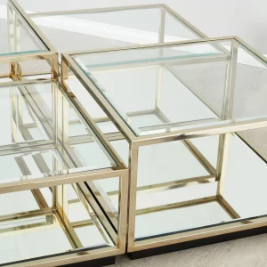 Cameron Champagne Gold Coffee Table