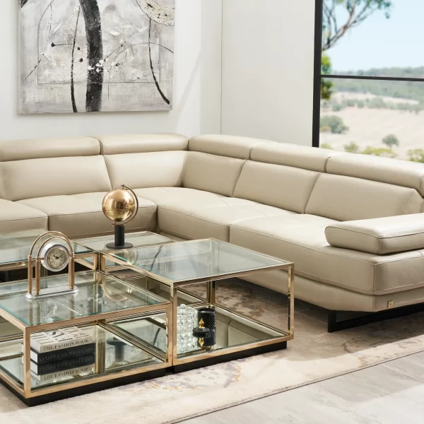 Cameron Champagne Gold Coffee Table