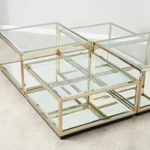 Cameron Champagne Gold Coffee Table