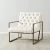 Elliot French Cream Linen Occasional Chair