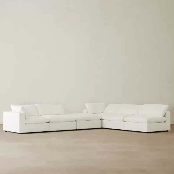 Elora Daisy White Modular Sofa