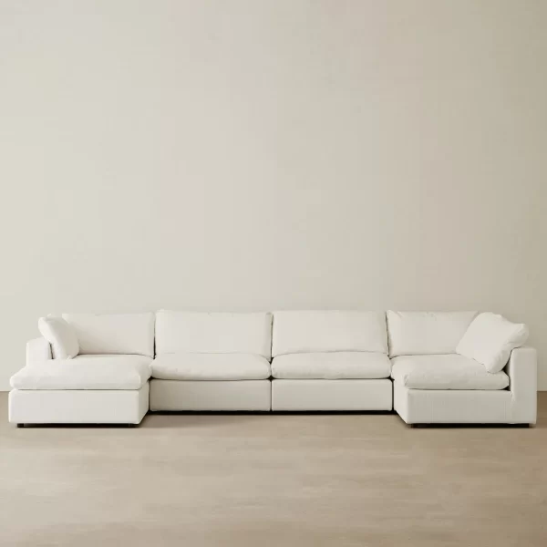 Elora Daisy White Modular Sofa