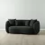 Everett Black Boucle 2 Seater Sofa