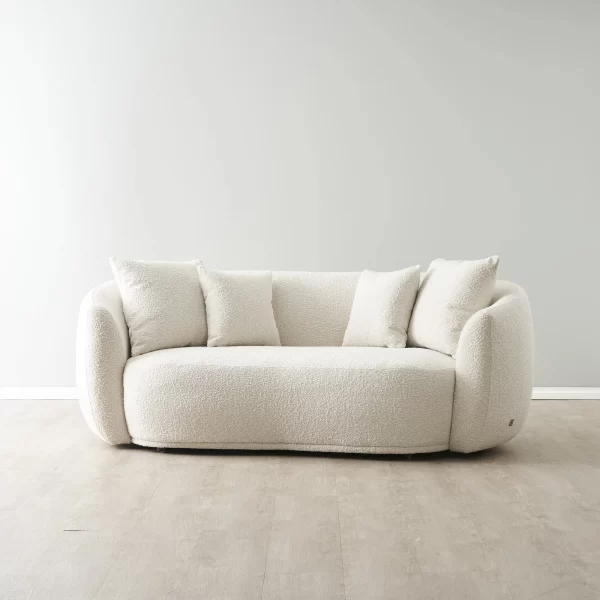 Everett Cream Boucle 2-Seater Sofa