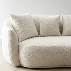 Everett Cream Boucle 2-Seater Sofa