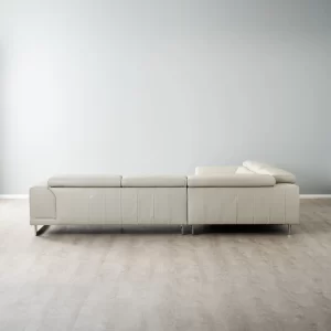 Fortitude II Cream Leather Corner Lounge