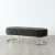 Hilda II Charcoal Velvet Ottoman