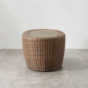 Juno Natural Brown Wicker Oval Coffee Table1