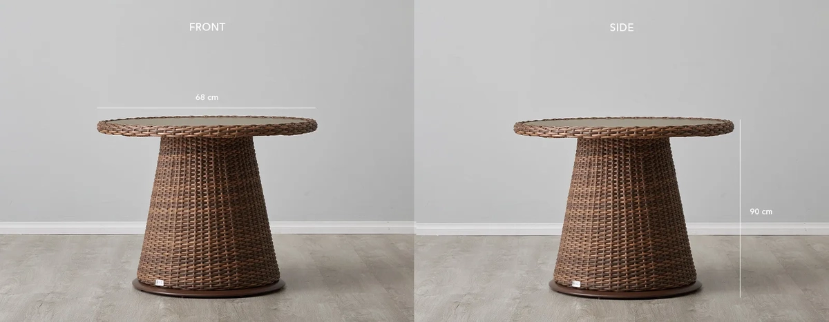 Juno Wicker Dining Table1