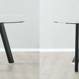 Jutta Glass 120cm Dining Table2