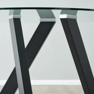 Jutta Glass 120cm Dining Table2