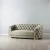 Kelly Beige Velvet 2-Seater Sofa - Gold Legs