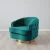 Kelly Emerald Velvet Swivel Chair - Gold Leg