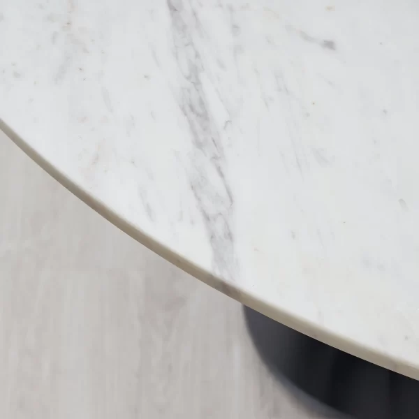 Lillian Natural White Marble Dining Table1