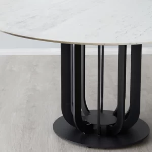 Lillian Natural White Marble Dining Table3