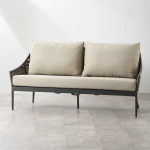 Lucia Warm Beige 2-Seater Outdoor Sofa1