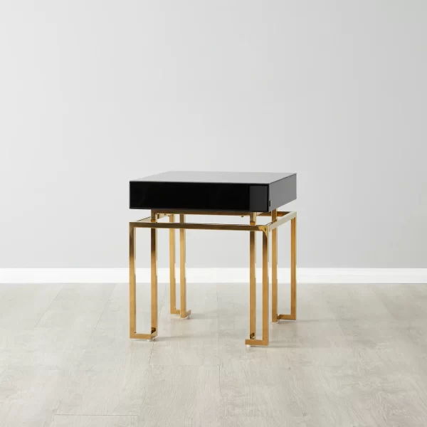 Luella Black Side Table