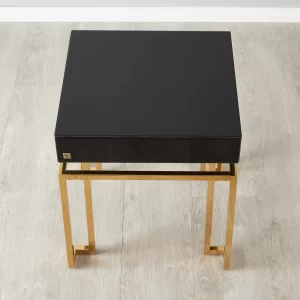 Luella Black Side Table