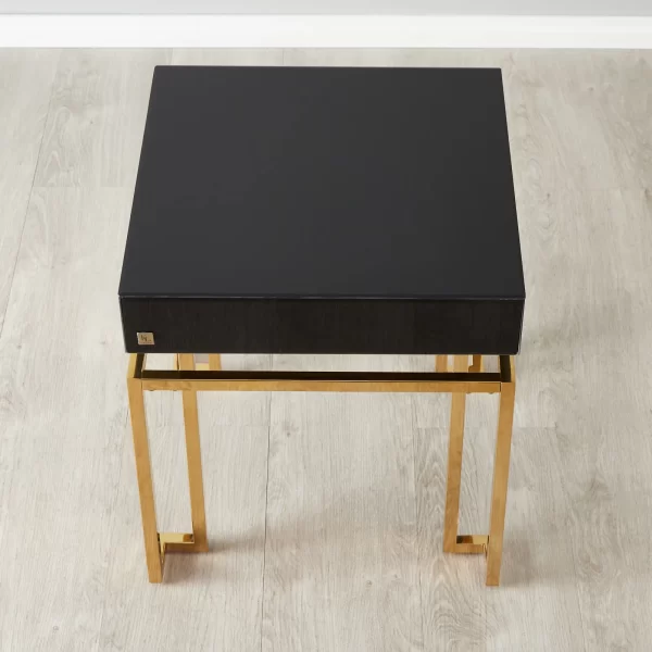 Luella Black Side Table