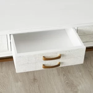 Mackenzie White Wooden Coffee Table1