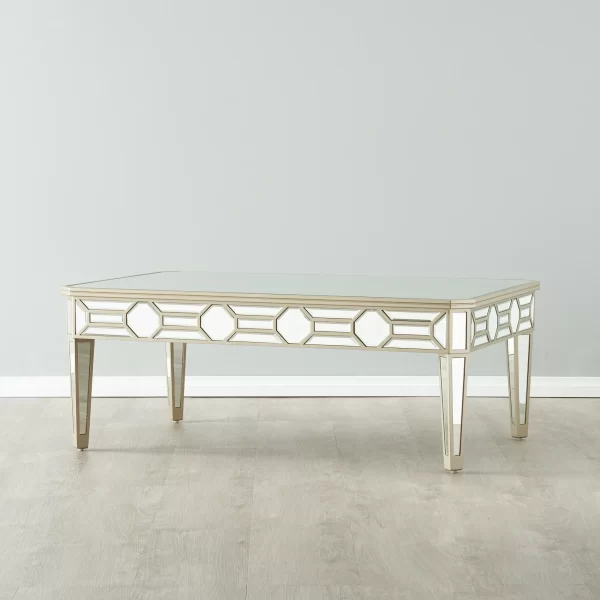 Madeleine Mirror Coffee Table - Champagne Gold Frame