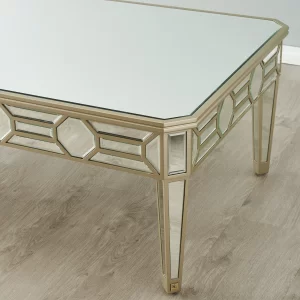 Madeleine Mirror Coffee Table - Champagne Gold Frame