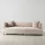 Malta II 3-Seater Beige Latte Chenille Fabric Sofa