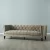 Manuel Beige Velvet 3-Seater Sofa