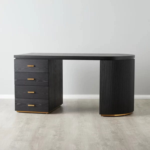 Nicholas Black Wooden Desk