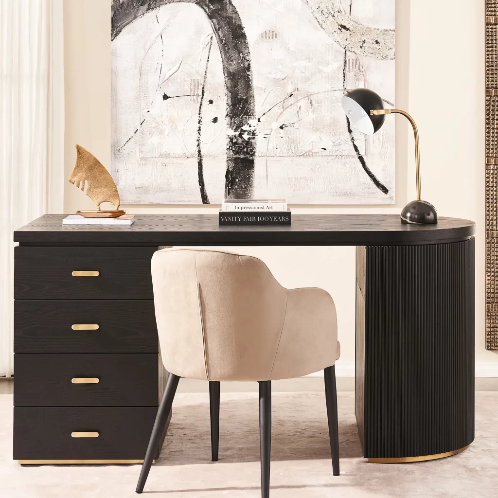 Nicholas Black Wooden Desk