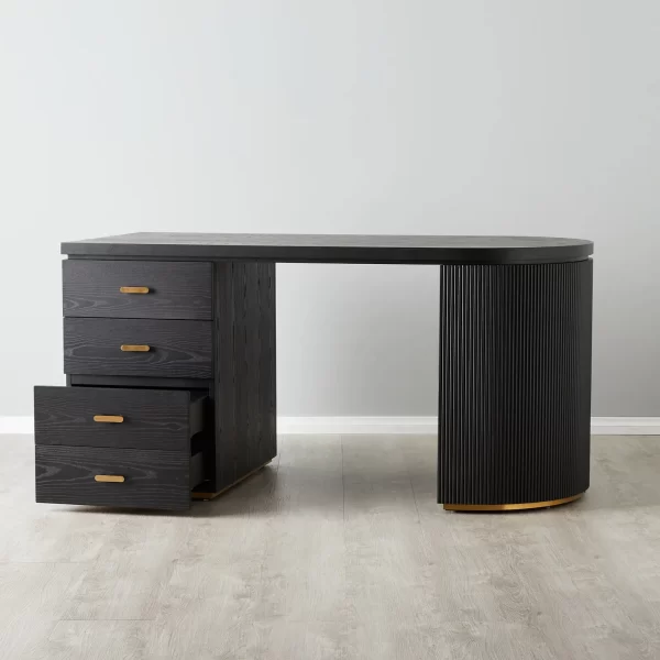 Nicholas Black Wooden Desk